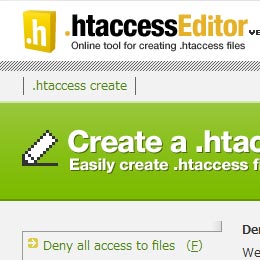 HTACCESS Online Editor, Generator and Tool