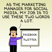 Dilbert Explains a Social Media Manager