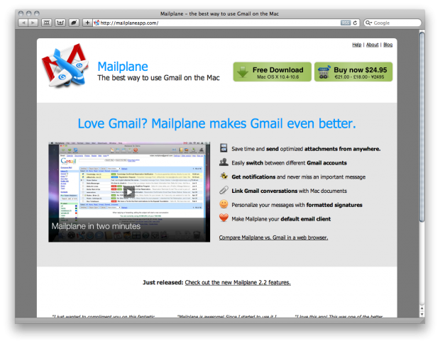 best way to use gmail on mac