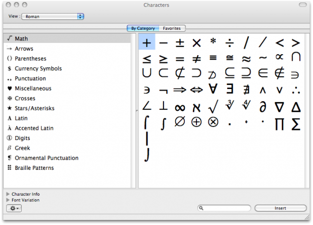 And paste symbols copy Text Symbols
