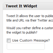 Writing Your Own WordPress Widget: Tweet It, Iteration Two