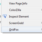 GridFox For Simple Firefox Grid Overlays