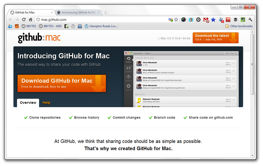 github desktop mac