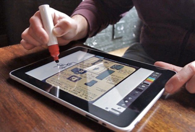 Turn Your iPad Into a Whiteboard with a Marker Stylus