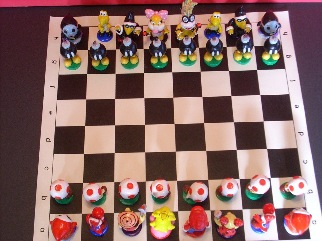 Mario & Zelda Chess Sets