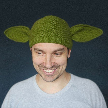 Hand Knitted Yoda Beanie