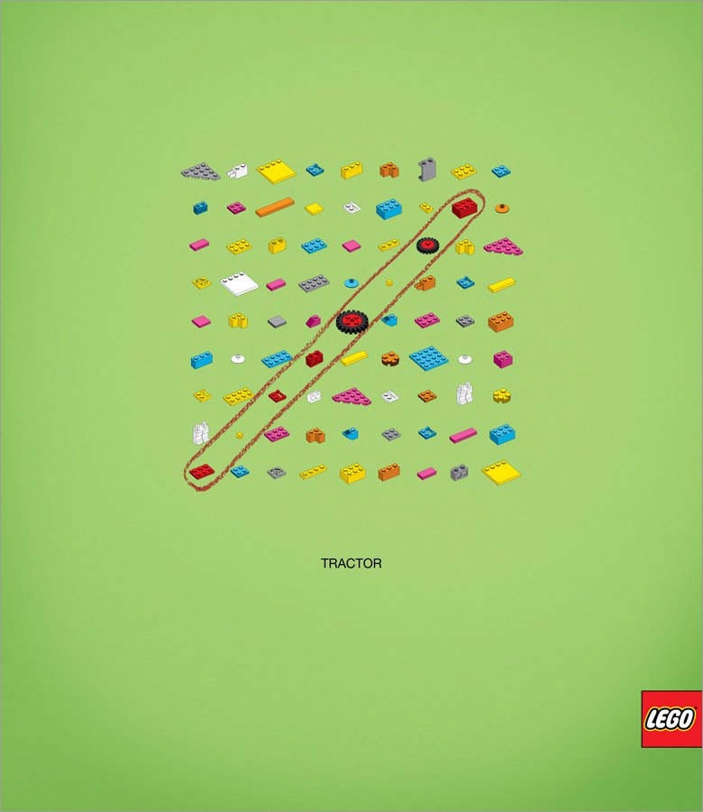 LEGO Crossword Puzzle Advertising