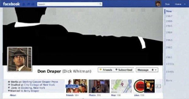 Don Draper Presents the Facebook Timeline [Video]