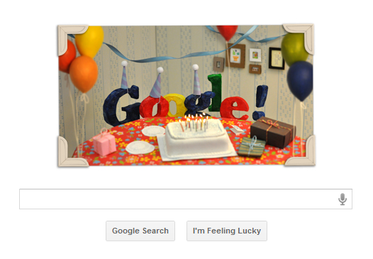Happy 13th Birthday Google!