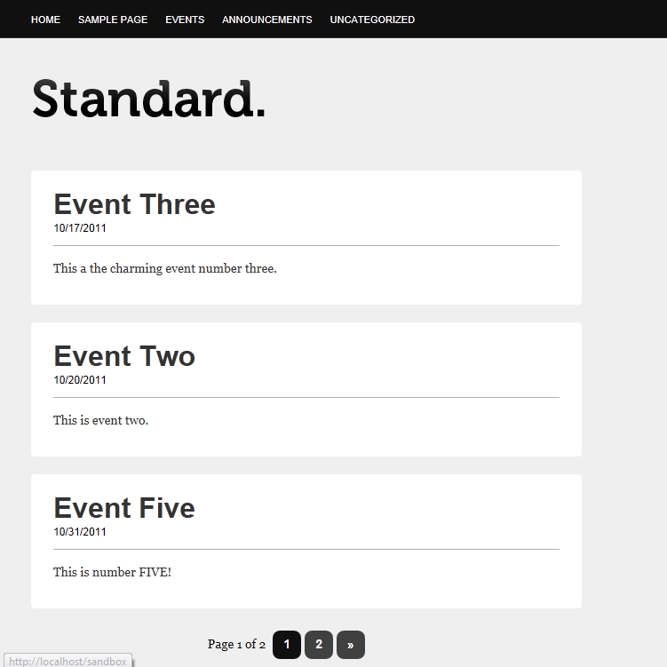 How-To Create a WordPress Church Events Page – Part 4