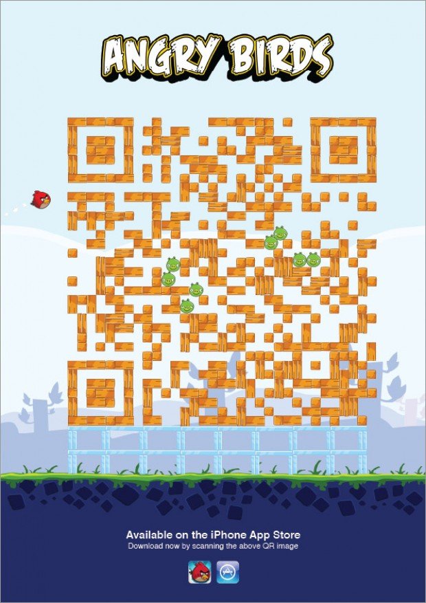 Creative Mobile QR Code Ads