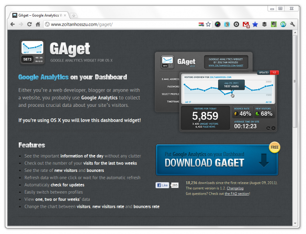 GAget analytics mac app