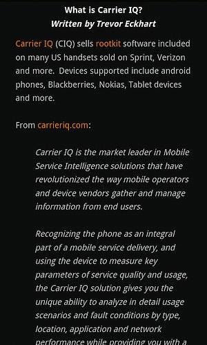 The Carrier IQ Debacle (or How NOT to Deal with Bad Press)