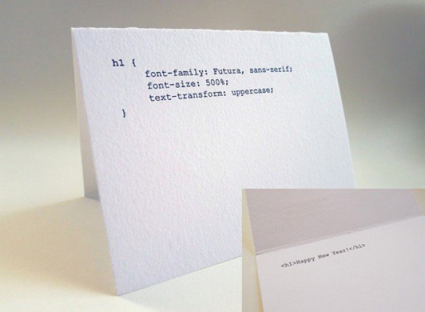 computer code greeting cards