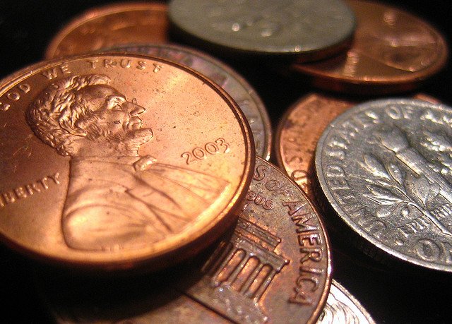 pennies coins money