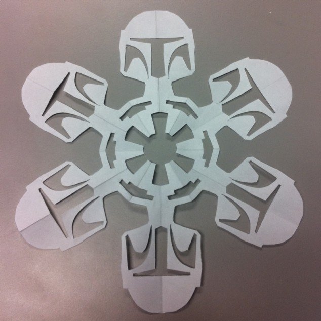 How-To Make Star Wars Paper Snowflakes