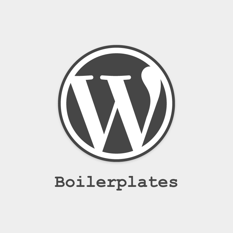 WordPress Widget & Plugin Boilerplates