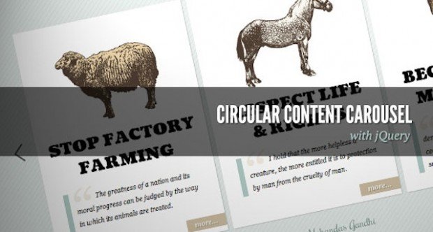 Circular Content Carousel jquery plugin