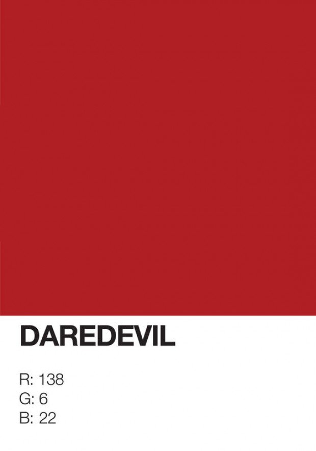 pantone superhero  daredevil