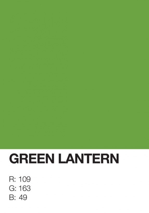 pantone superhero green lantern