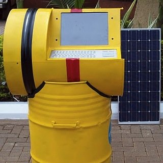 Solar Powered Computers Built from Oil Drums in Uganda, Africa