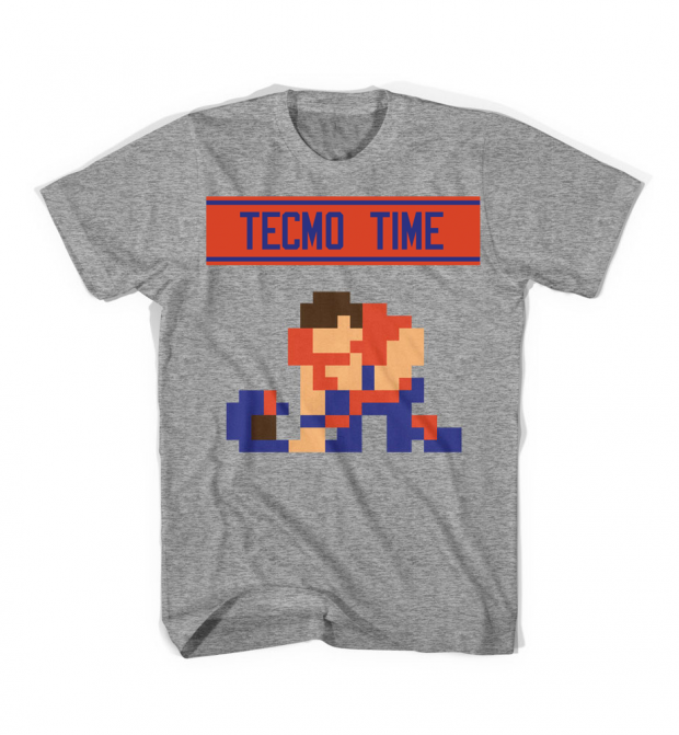 tim tebow tebowing tecmo bowl t-shirt