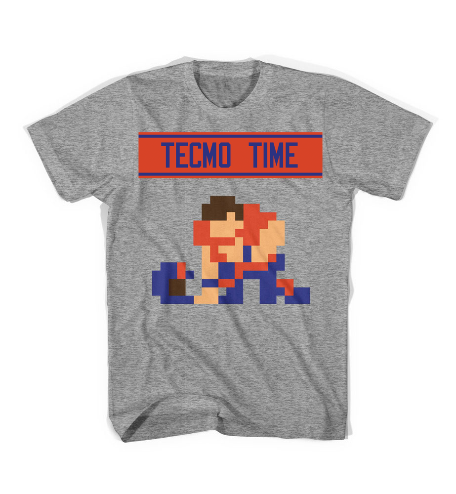 tim tebow tebowing tecmo bowl t-shirt