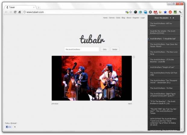 tubalr youtube music video player