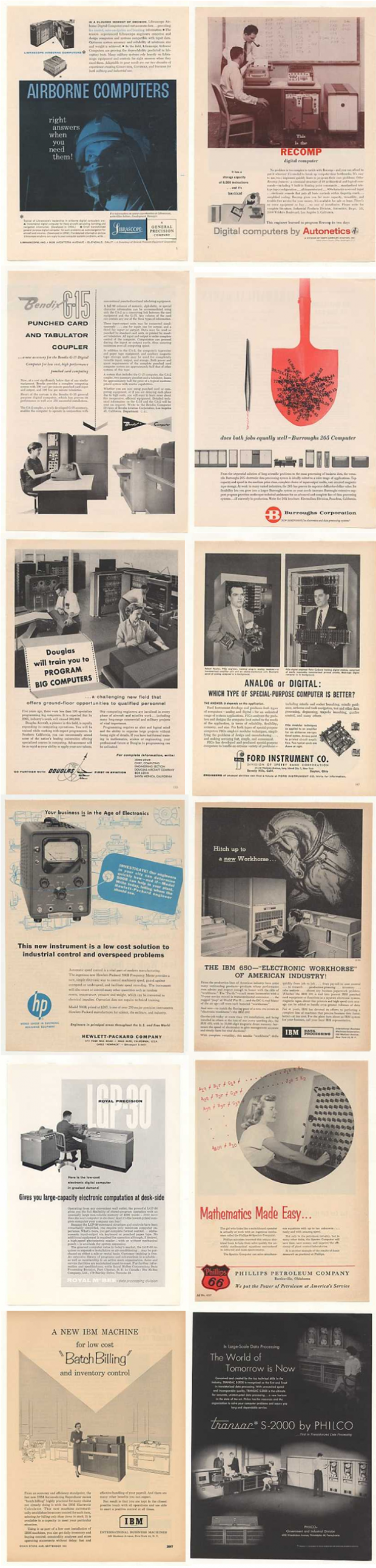 1950 computer retro vintage ads advertising