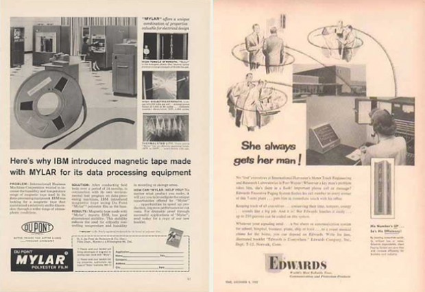 vintage retro 1950 computer ads advertising