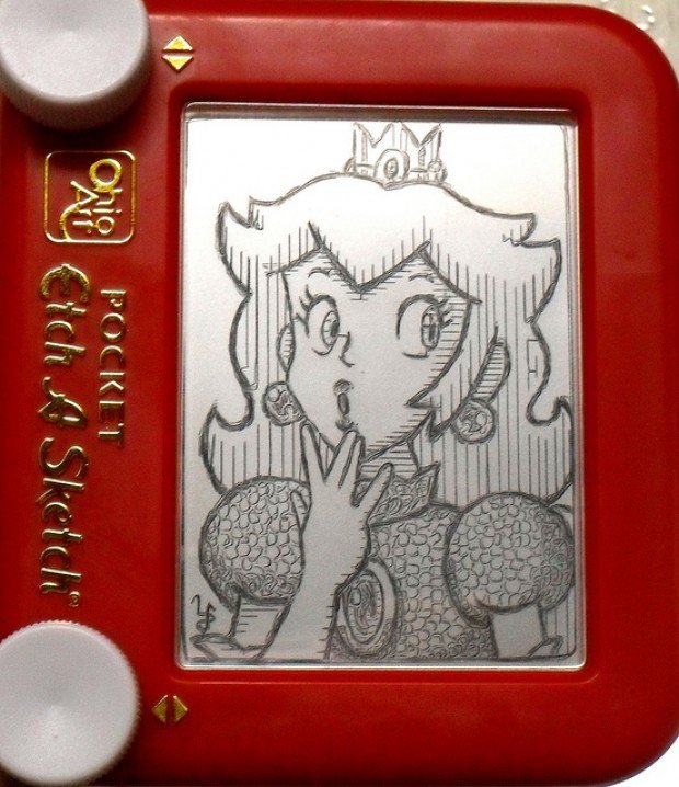 etch a sketch smb princess peach