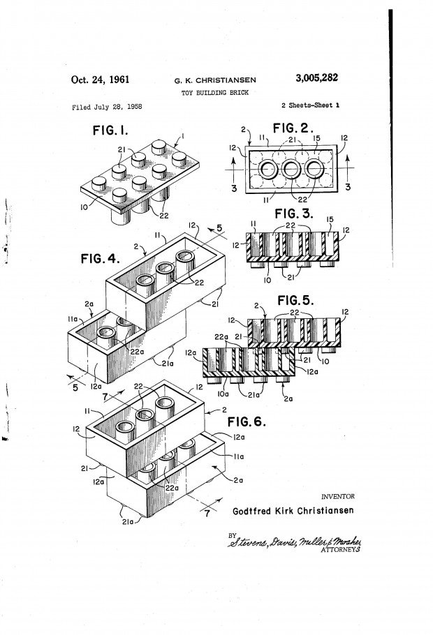 original first lego patent