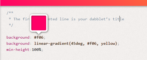 Instantly Edit & Preview Your CSS & HTML with Dabblet