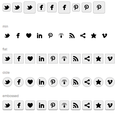 Cross-Browser CSS Social Buttons