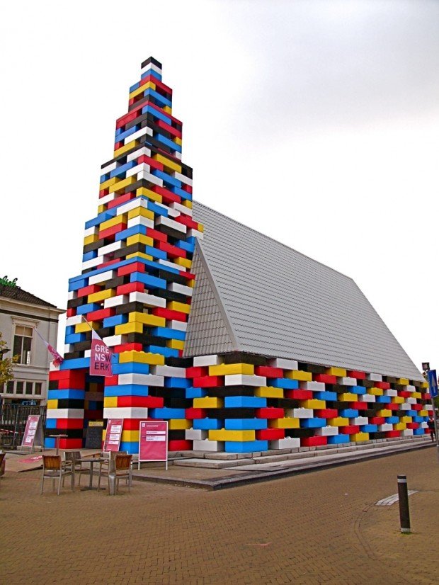 real life full sized lego church