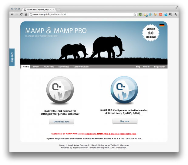 mamp install wordpress