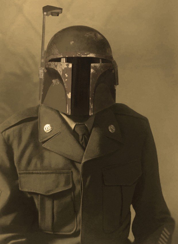 Star Wars Characters Mixed Into Old Photographs