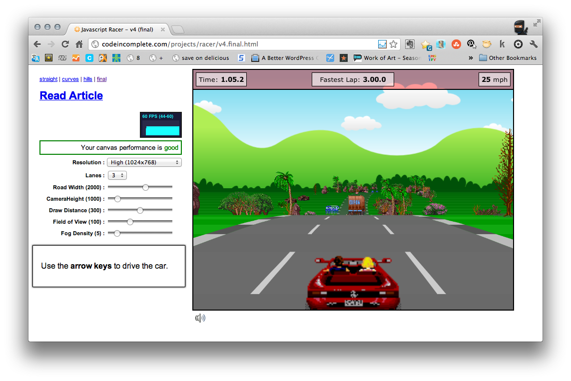 How-To Build A Browser-Based “Out Run” Style Game
