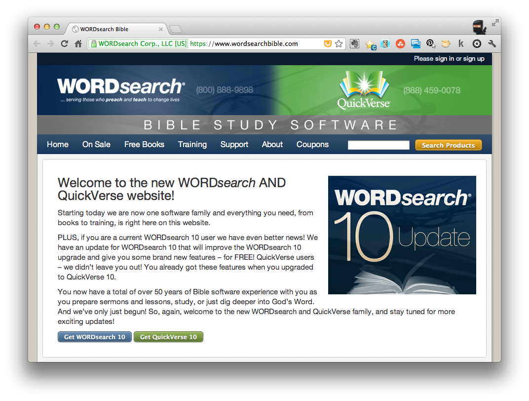 WORDsearch & QuickVerse Website Facelift and More!