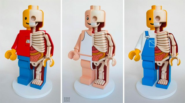 A Closer Look at Jason Freeny’s Dissected Lego Men