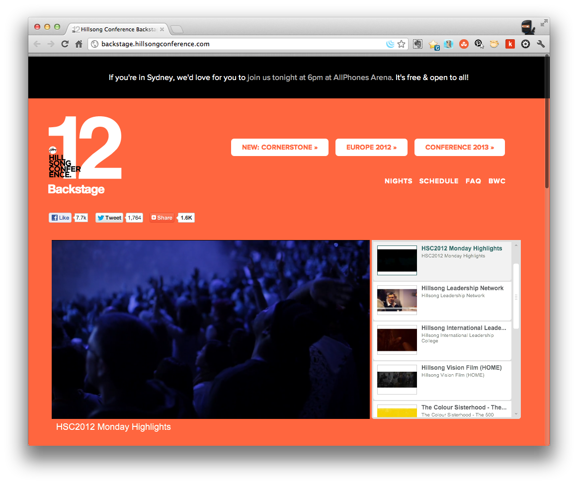 Have You Attended the Hillsong Conference 2012 Backstage?