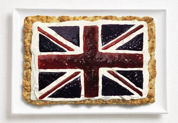 National Flags Made with Food