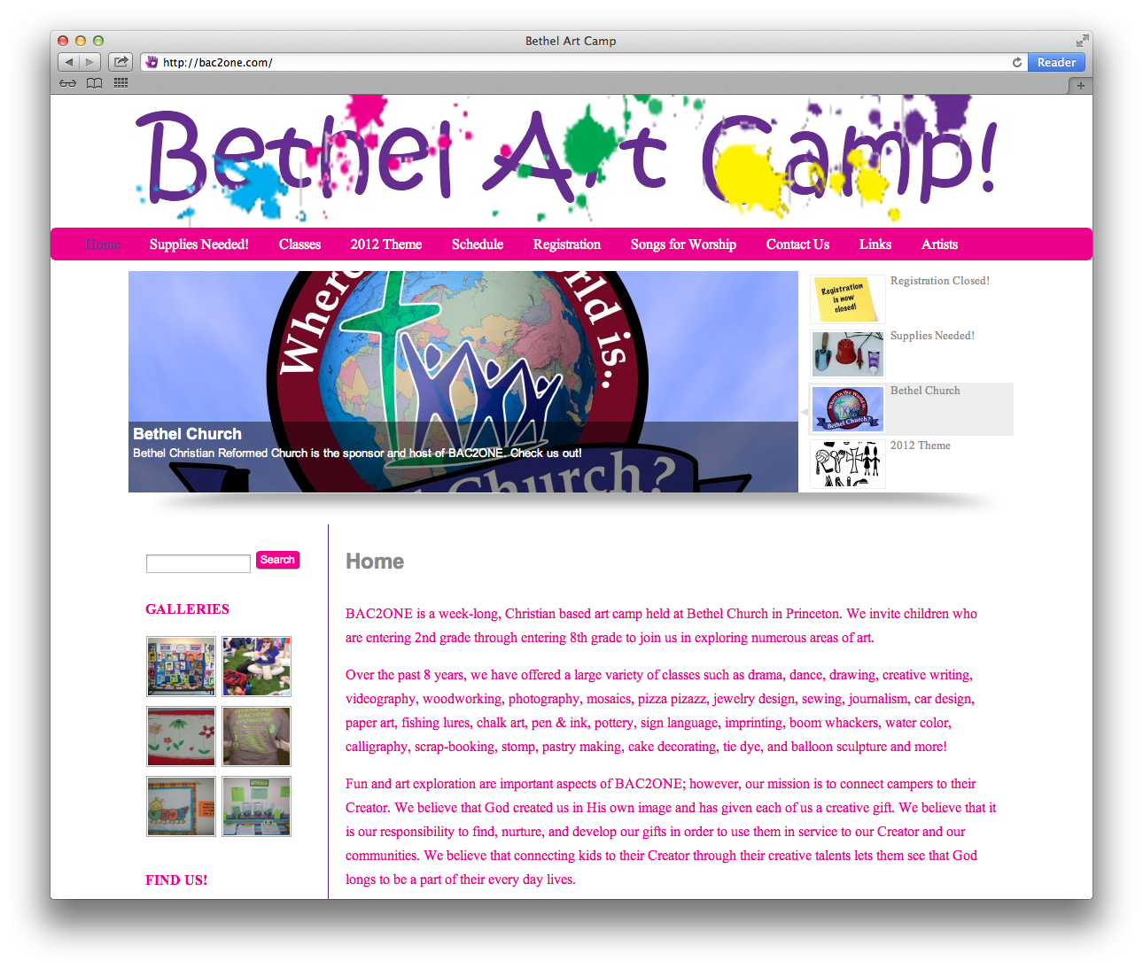 Bethel Art Camp