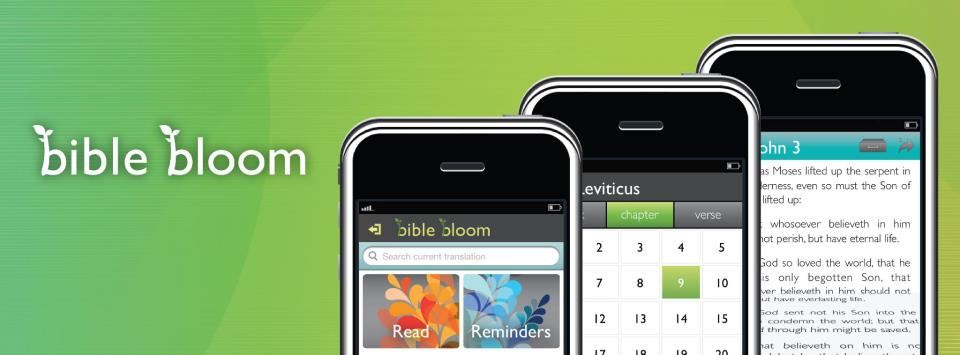 Bible Bloom iPhone Bible App
