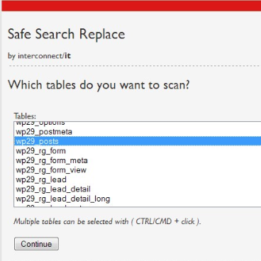 MySQL Search & Replace Tool