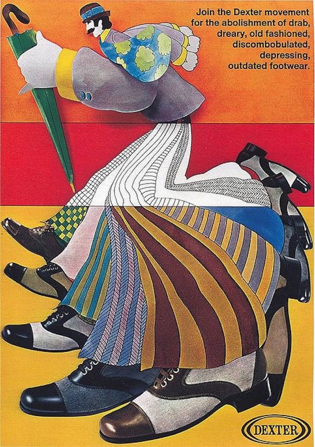 retro shoe advertisements 1970