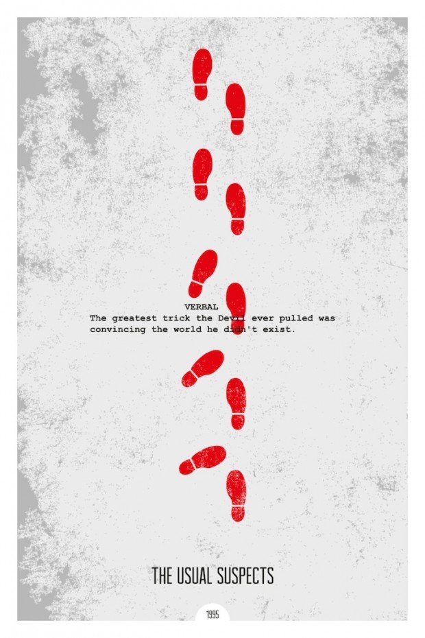 the usual suspects  minimal design movie poster