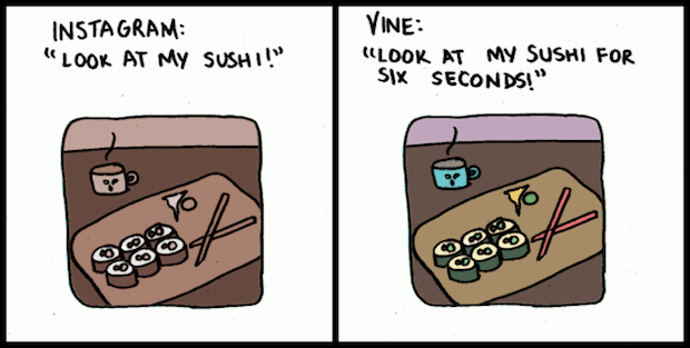 The Difference Between Instagram and Vine [Comic]