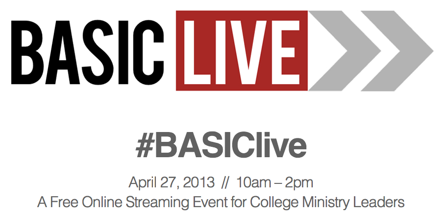 #BASIClive: A Free, Streaming Event for College & Young Adult Leaders