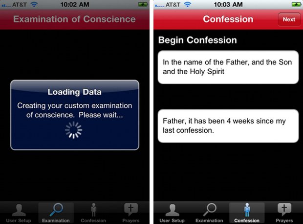 confessions app screens